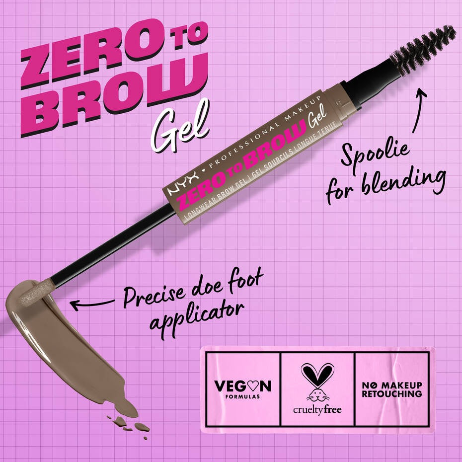 NYX Zero To Brow Long Wear Brow Gel