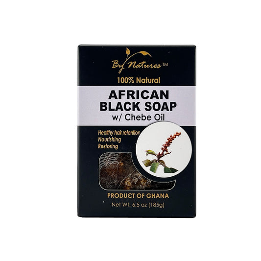 By Natures African Black Soap With Chebe Oil 6.5 oz