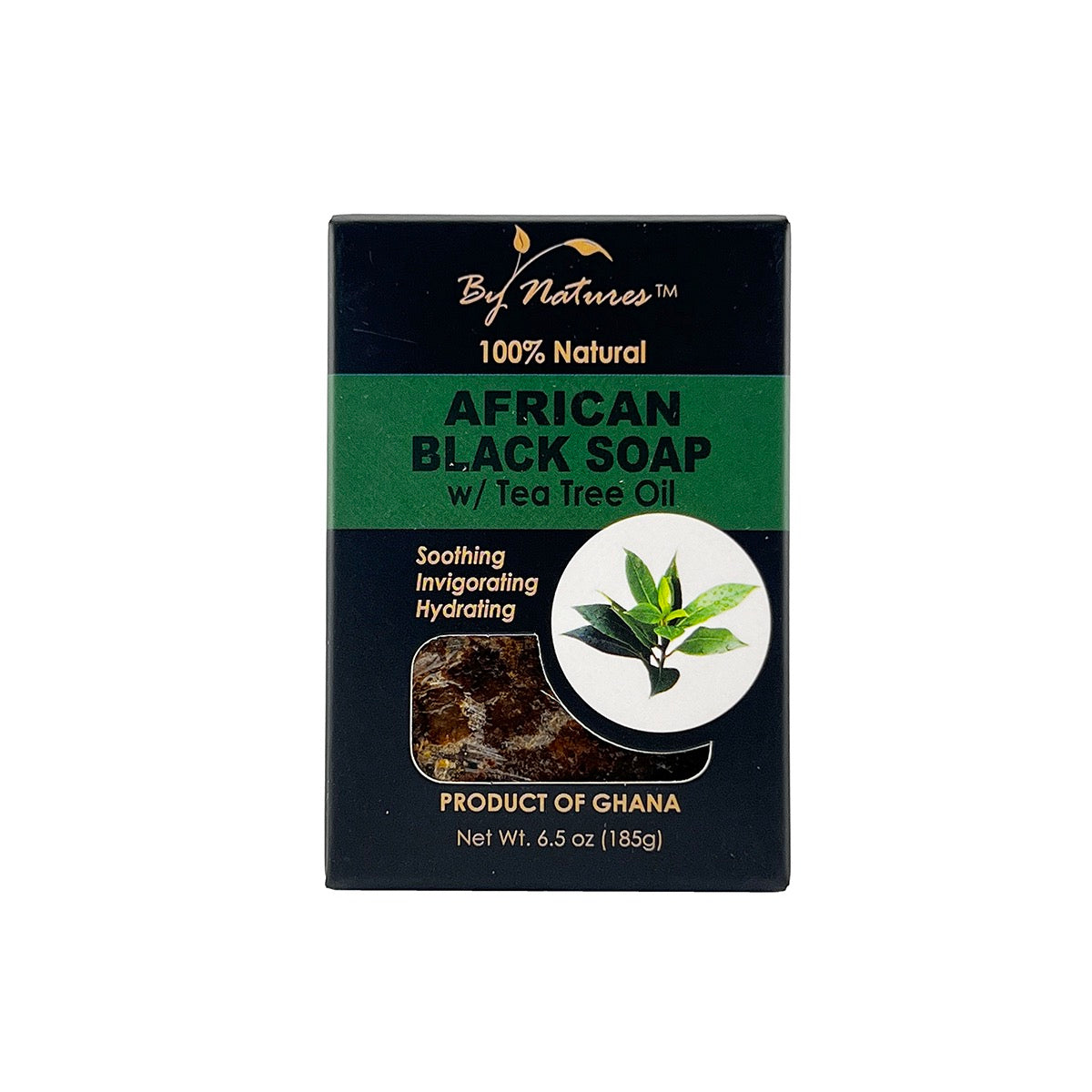 By Natures African Black Soap With Tea Tree Oil 6.5 oz