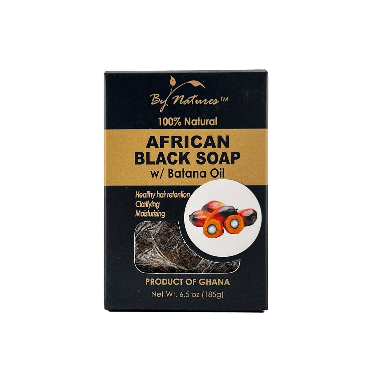 By Natures African Black Soap With Batana Oil 6.5 oz