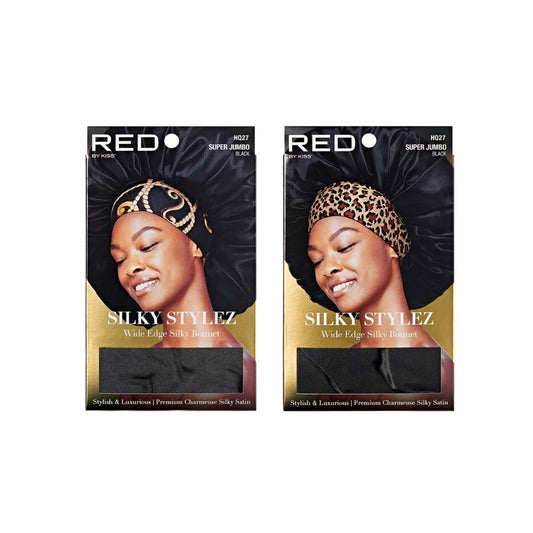 Red Silky Bonnet Super Jumbo Black Assorted