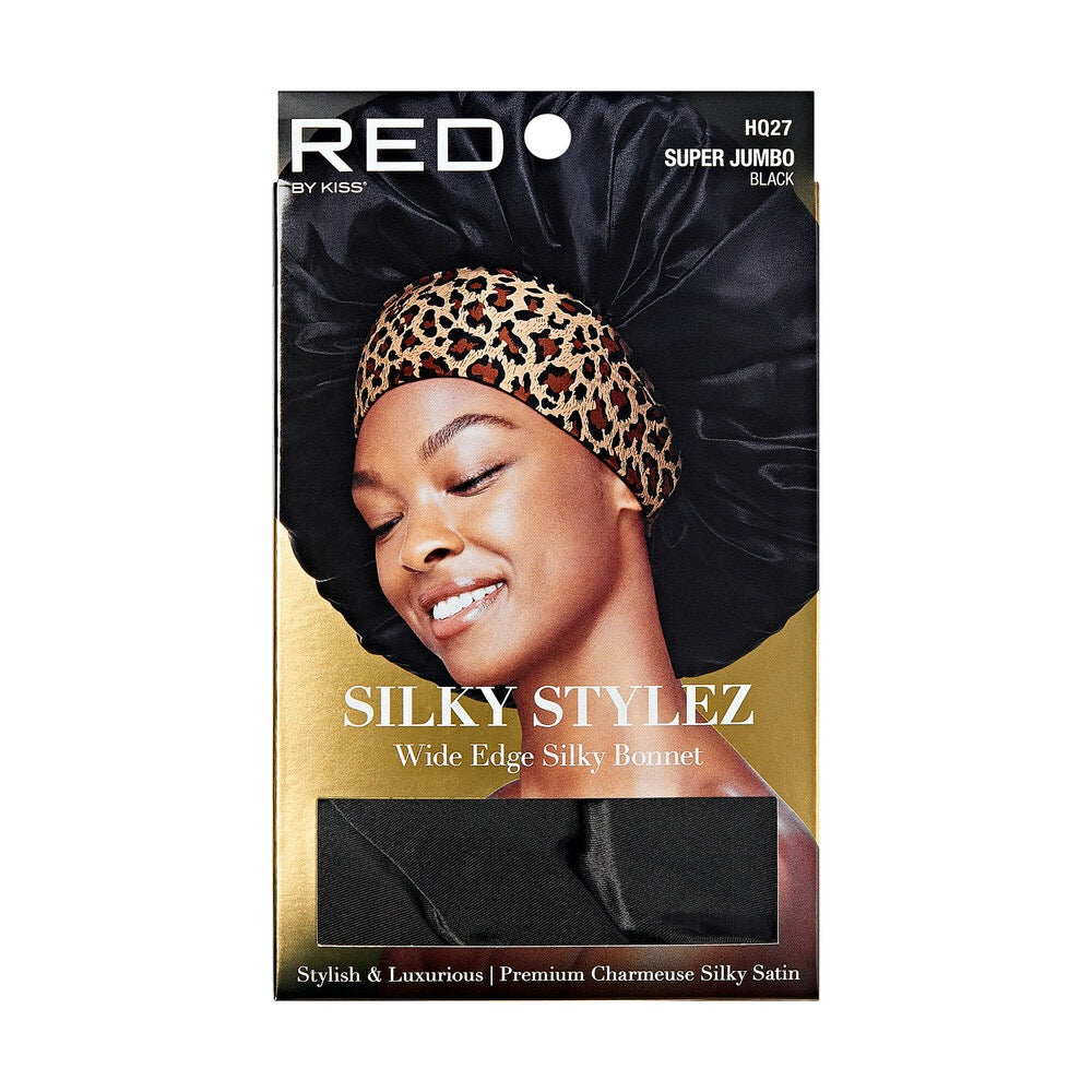 Red Silky Bonnet Super Jumbo Black Assorted