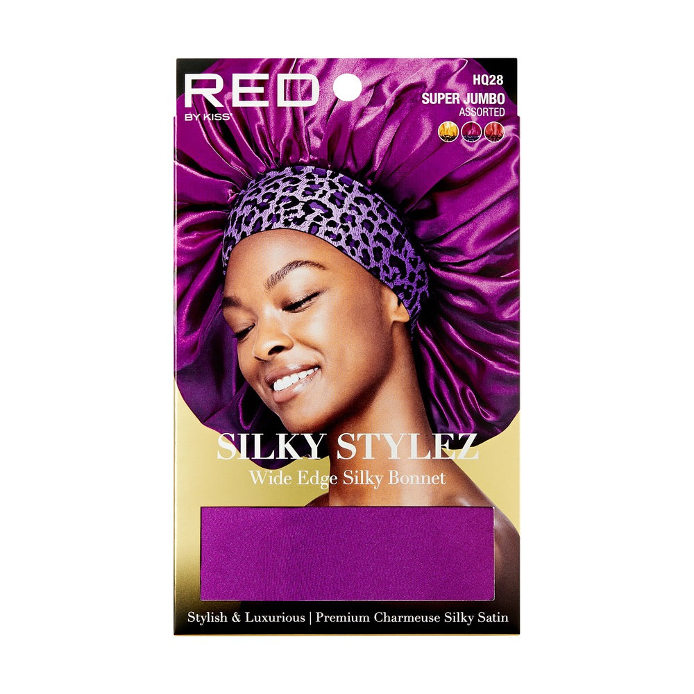Red Silky Bonnet Super Jumbo Pink, Purple, Gold