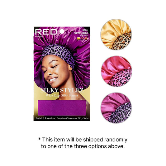 Red Silky Bonnet Super Jumbo Pink, Purple, Gold