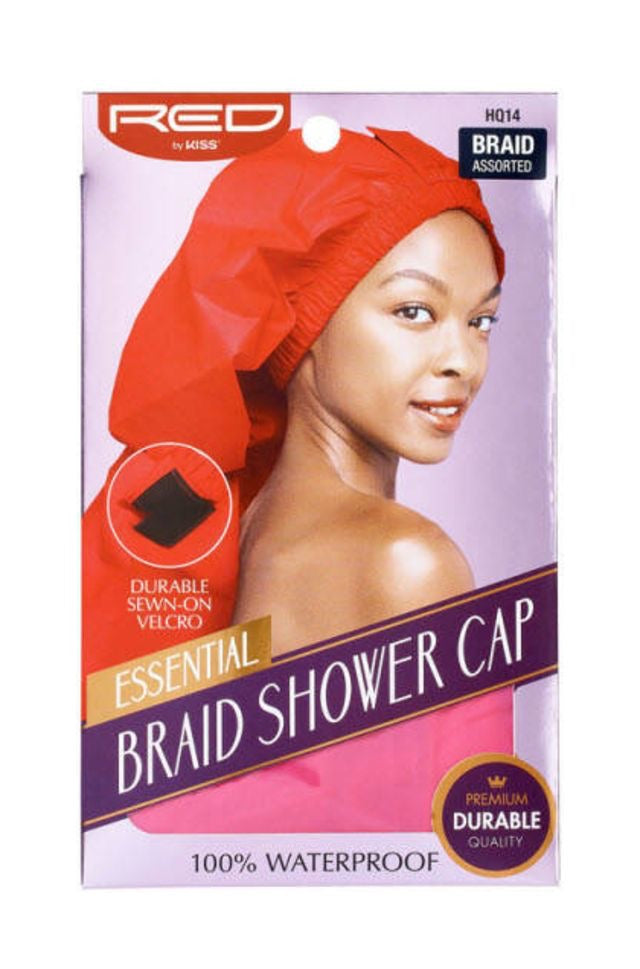 RED Essential Braid Shower Cap Extra Long Assorted