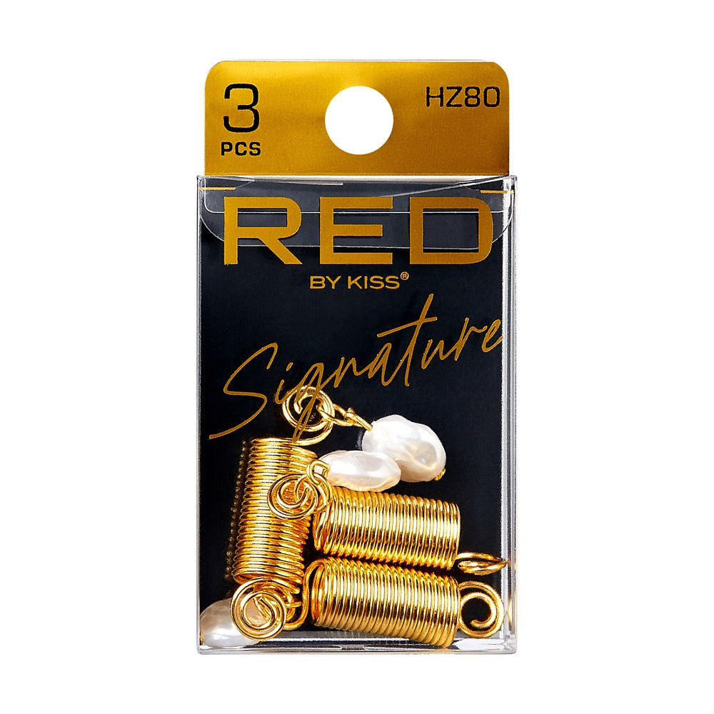 RED Braid Charm HZ80 Gold