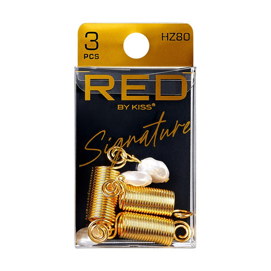 RED Braid Charm HZ80 Gold