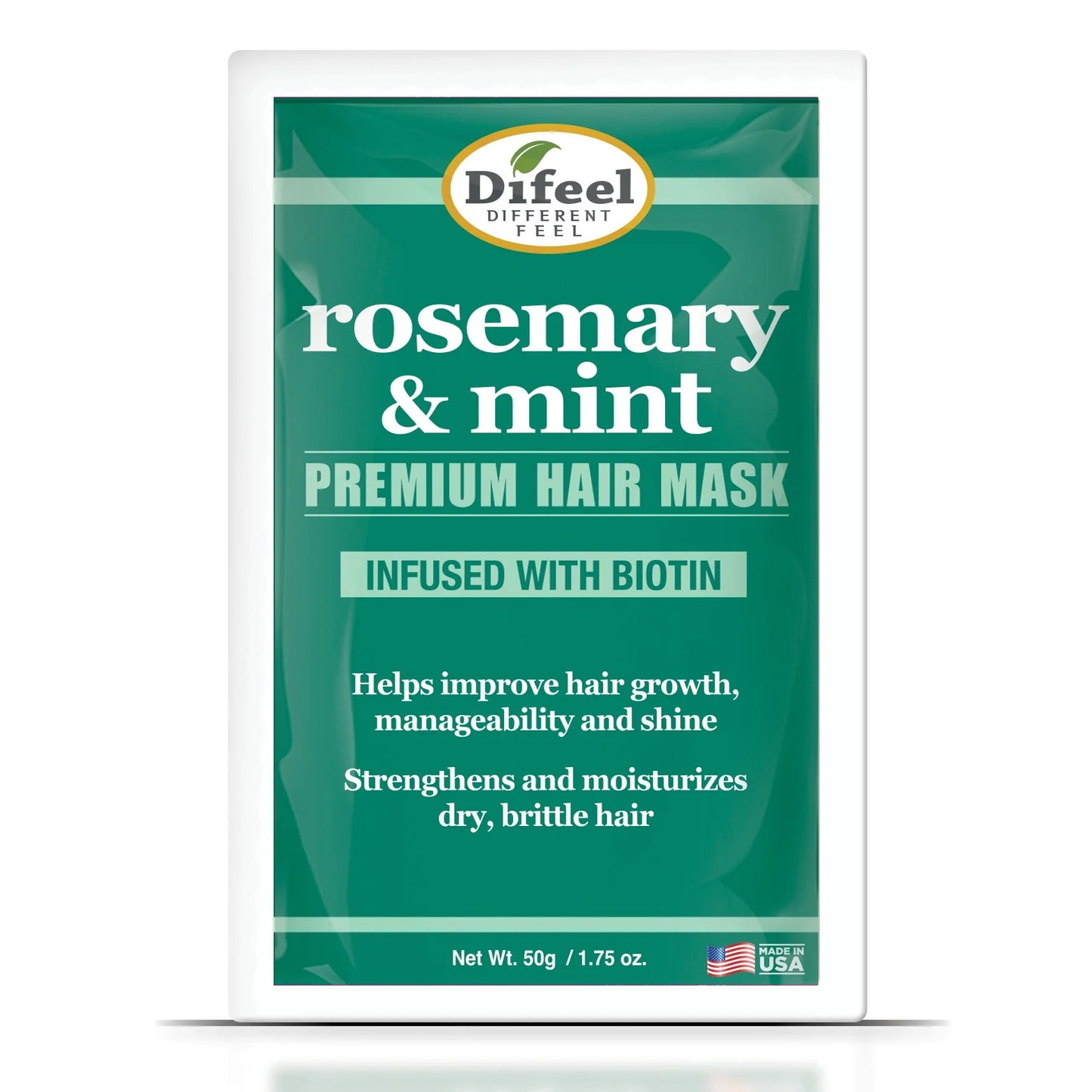 Difeel Premium Hair Mask Rosemary & Mint Packet 1.75 oz