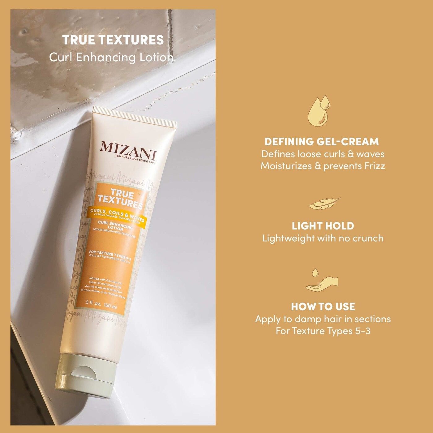 Mizani True Textures Curl Enhancing Lotion (Tube) 5oz