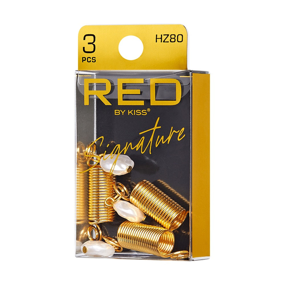 RED Braid Charm HZ80 Gold
