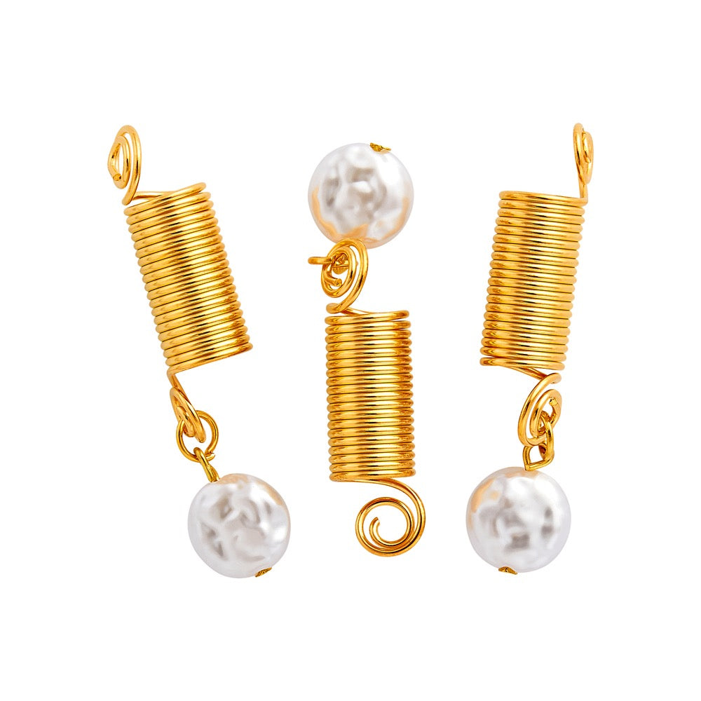 RED Braid Charm HZ80 Gold