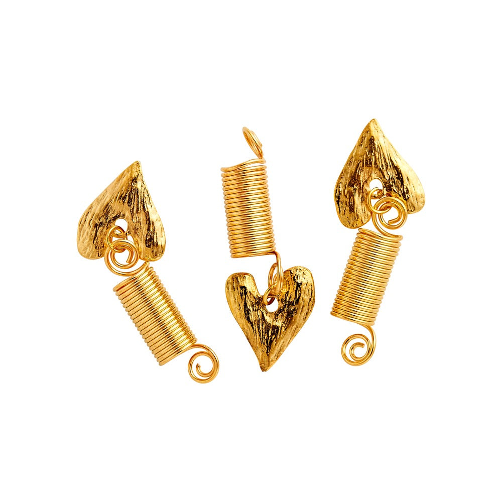 RED Braid Charm HZ82 Gold