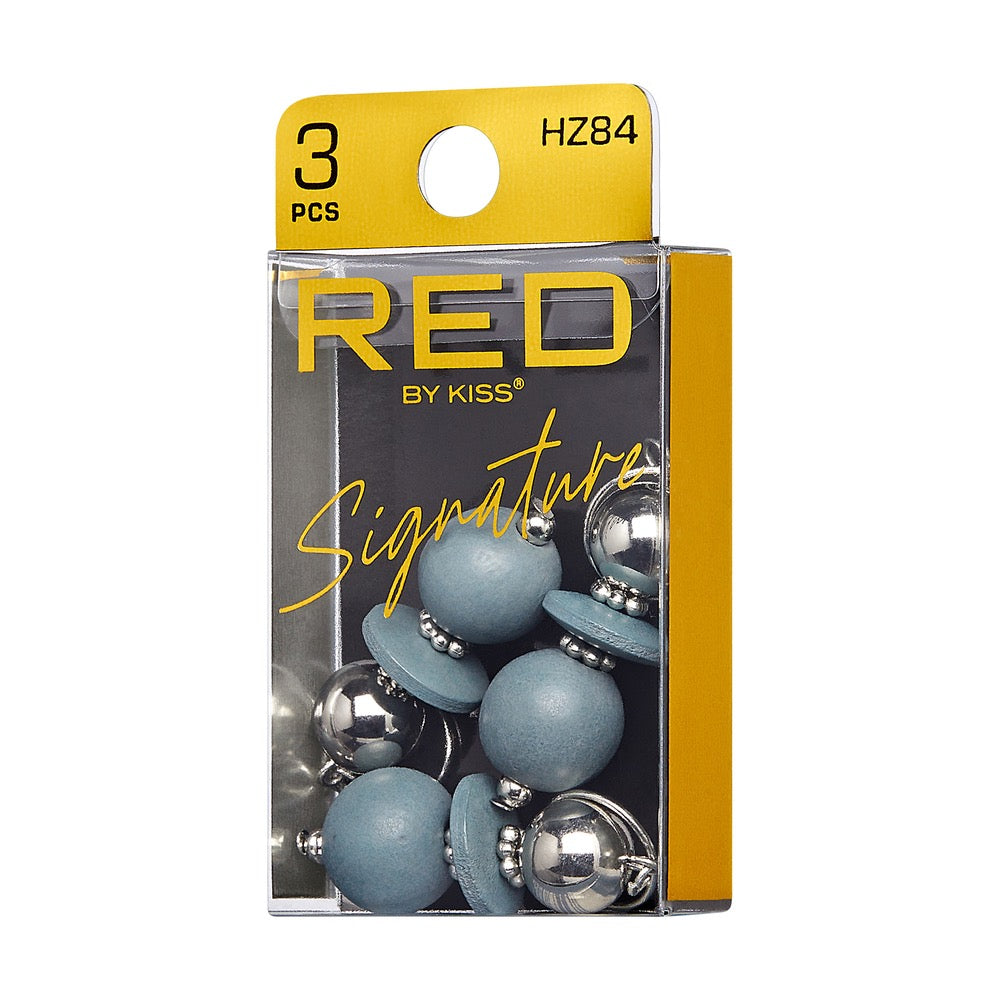 RED Braid Charm HZ84 Silver