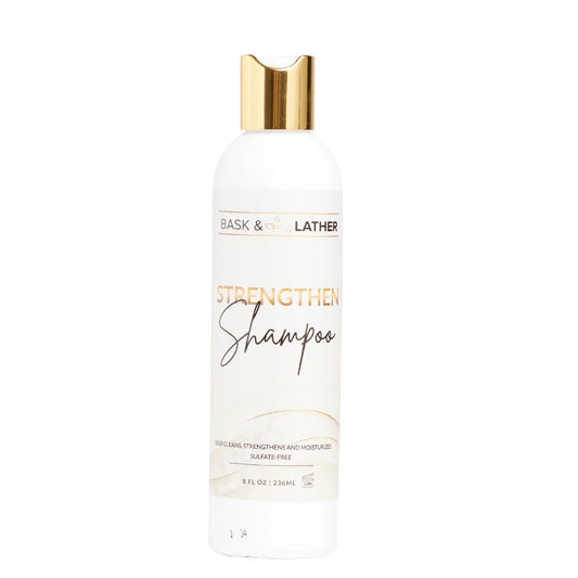 Bask & Lather Strengthen Shampoo 8 oz