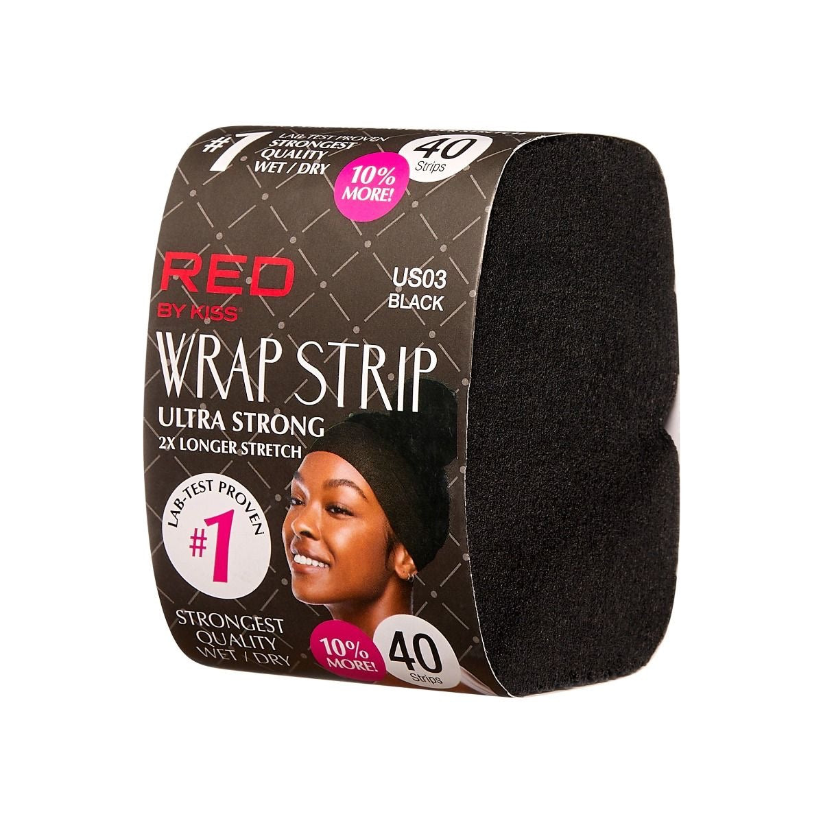 RED Wrap Strips Black 2.5" Single Pack