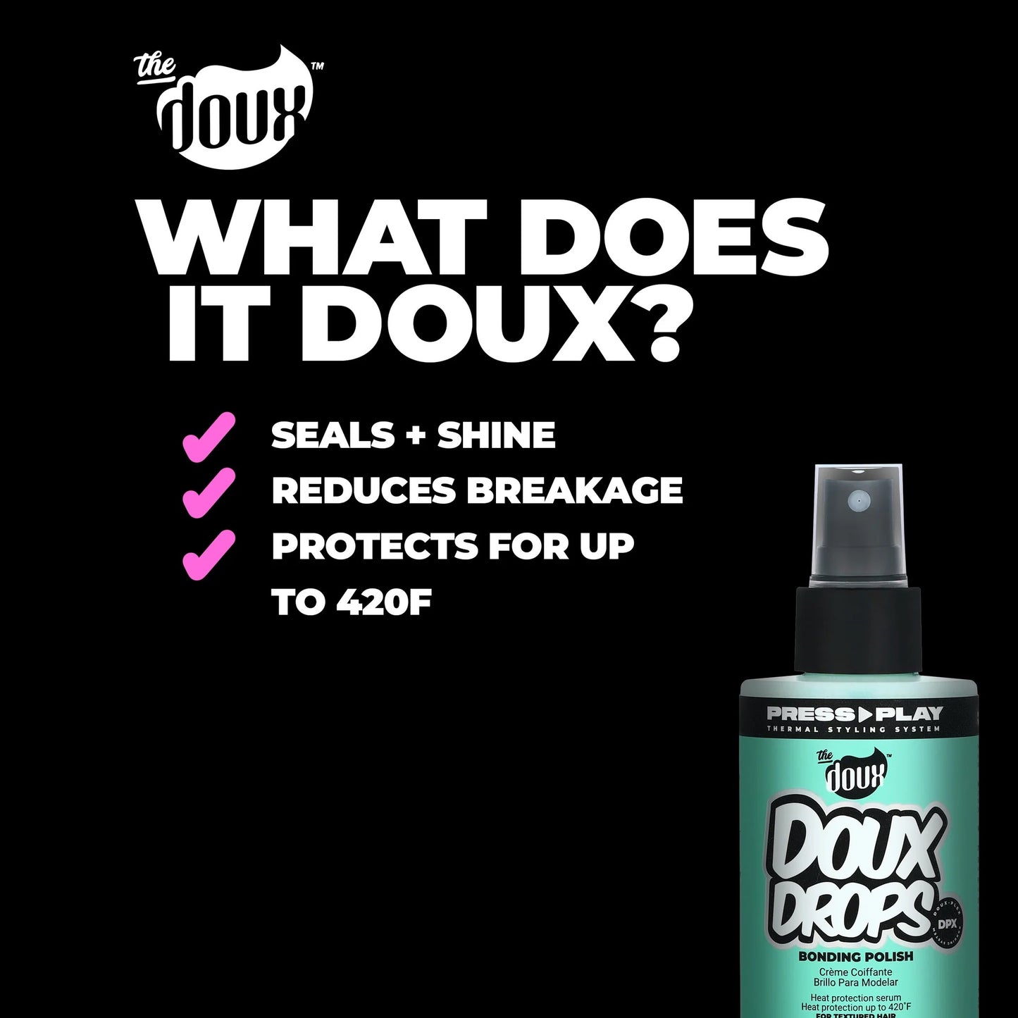 The Doux Drops Bonding Polish Spray 4oz