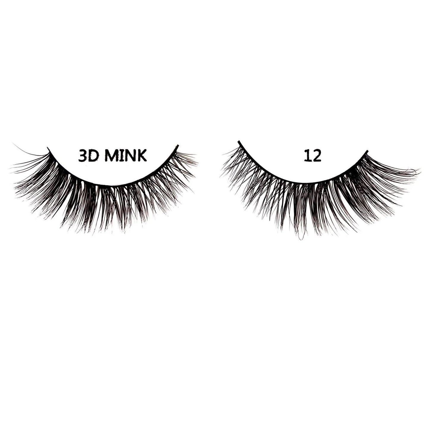 K&K Lash 3D Mink Eye Lash #12