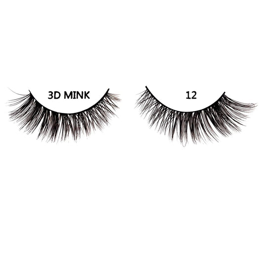 K&K Lash 3D Mink Eye Lash #12