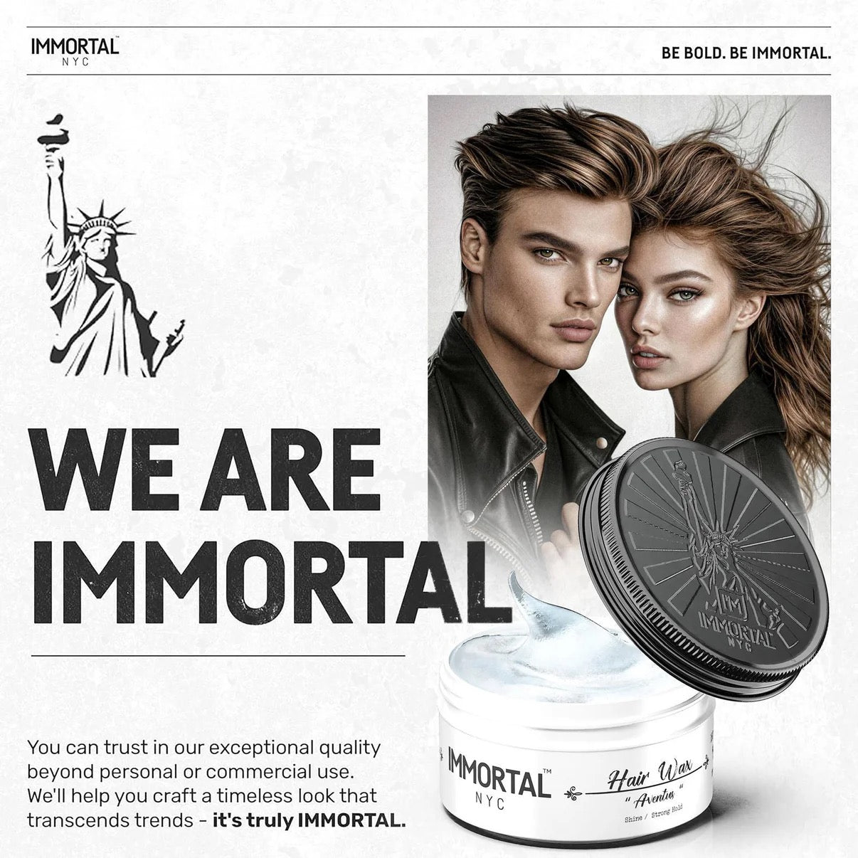 Immortal Hair Wax "Aventus" 5.07 oz
