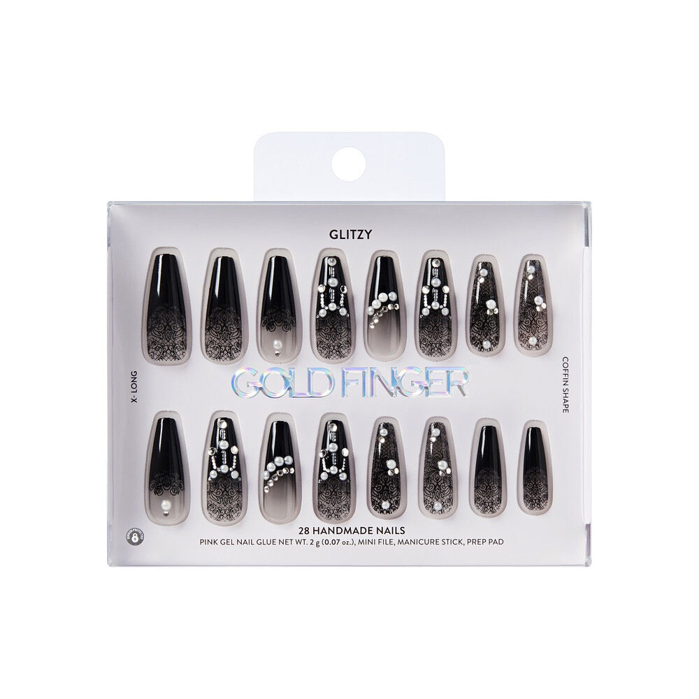 Gold Finger Handmade Nails - Boss Lady