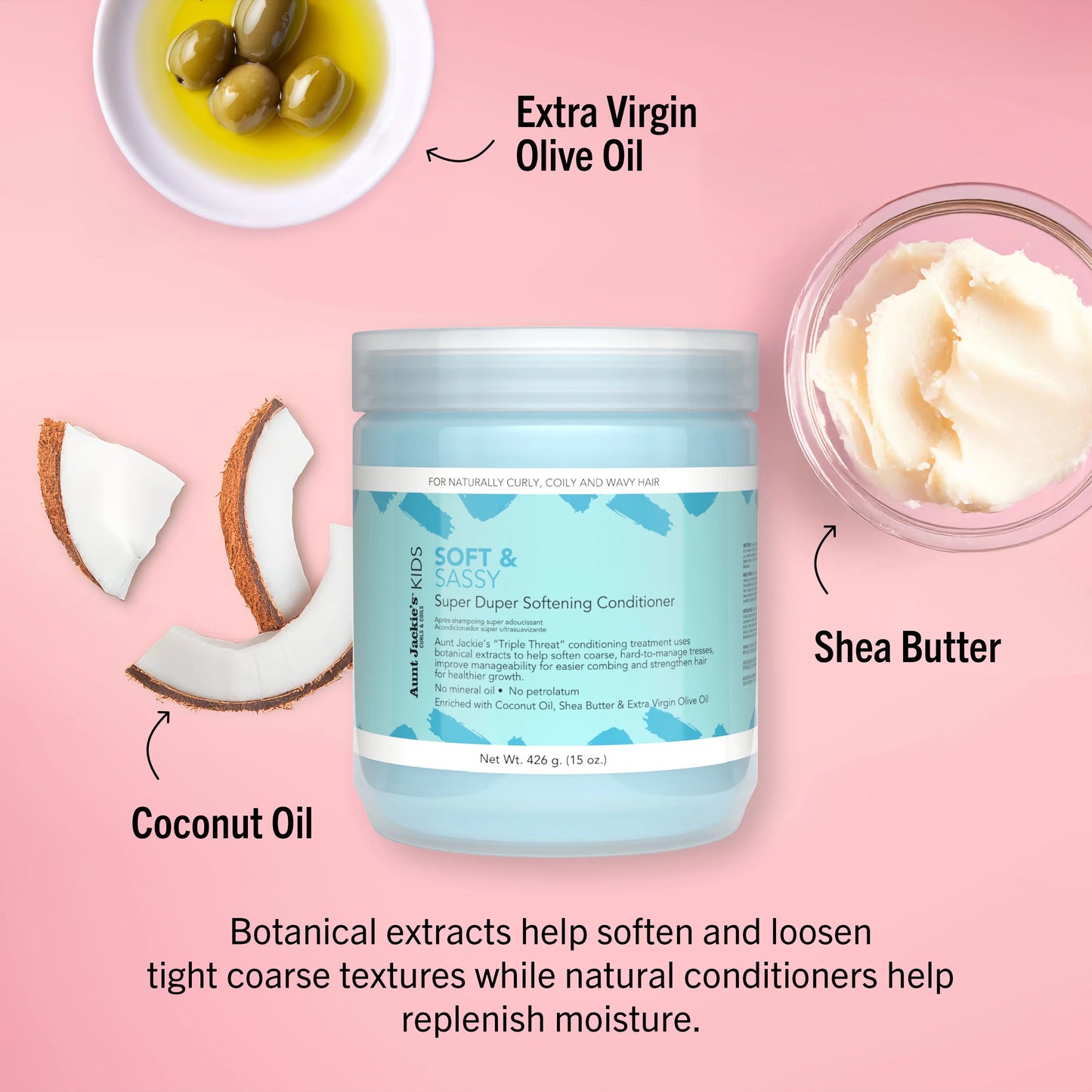 Aunt Jackie's Soft & Sassy Super Duper Softening Conditioner 15oz