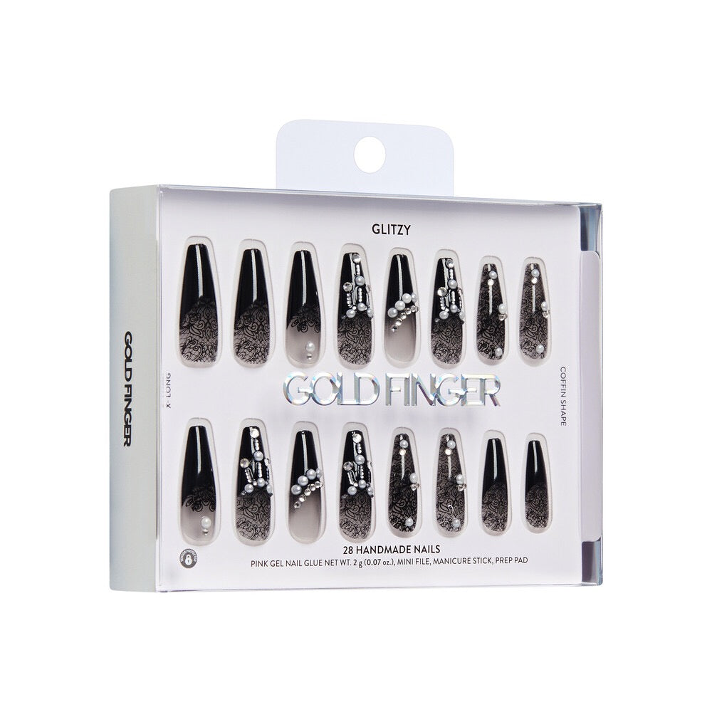 Gold Finger Handmade Nails - Boss Lady