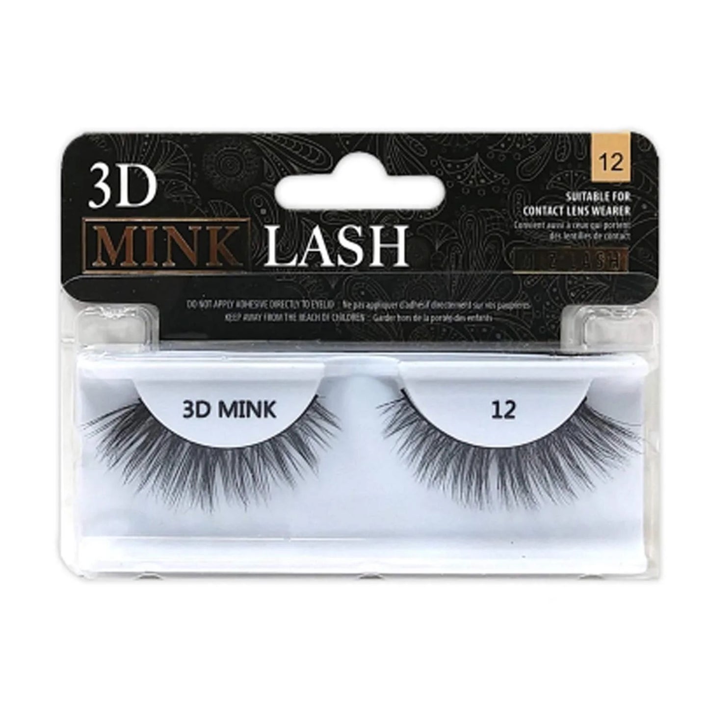K&K Lash 3D Mink Eye Lash #12