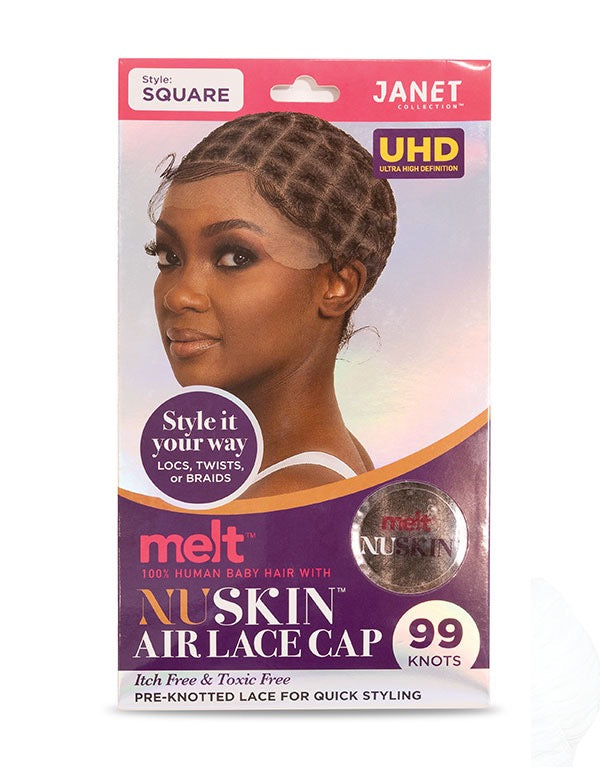 Janet Melt Nuskin Air Lace Cap- Square