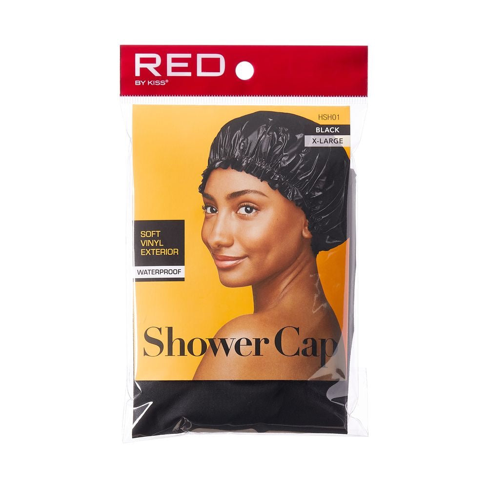 RED Shower Cap X-Large Black