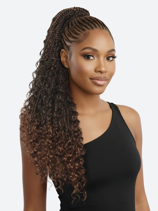 EVE FHP 520 Box Braid Drawstring Ponytail 26"