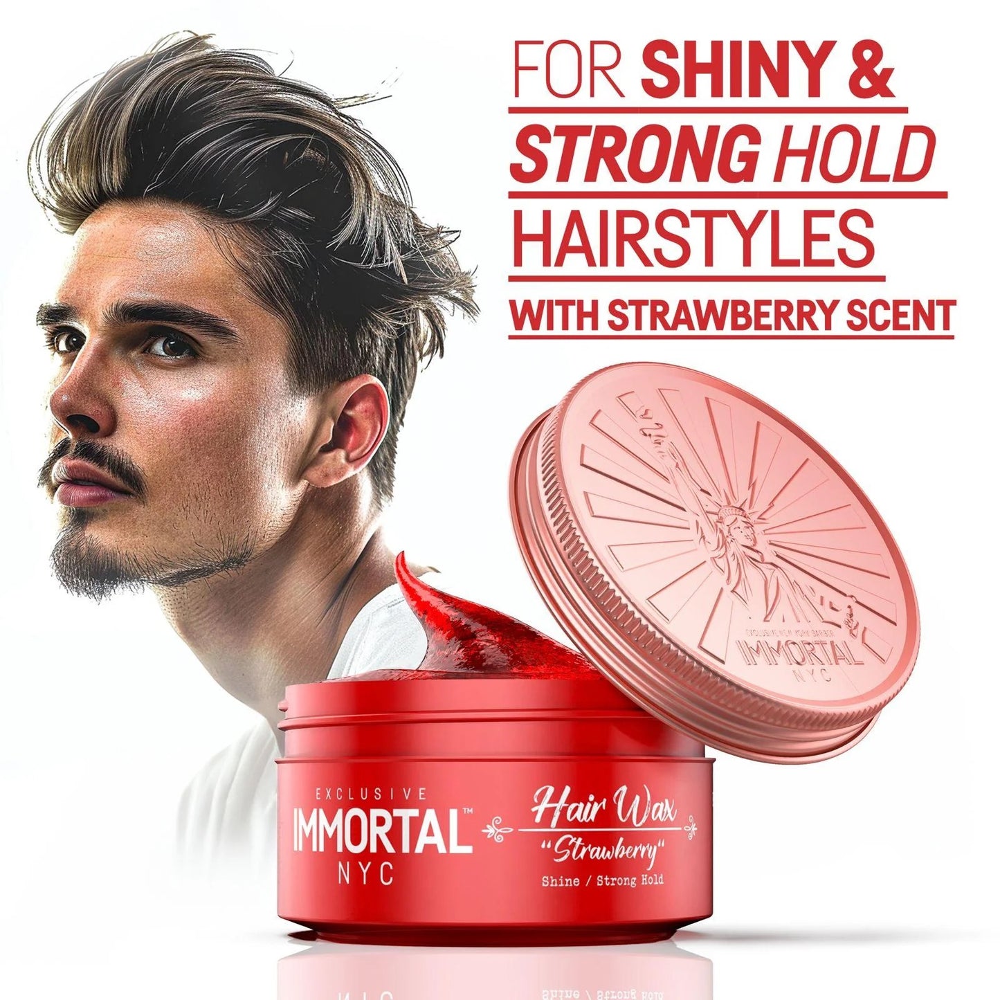 Immortal Hair Wax ''Strawberry'' 5.07 oz