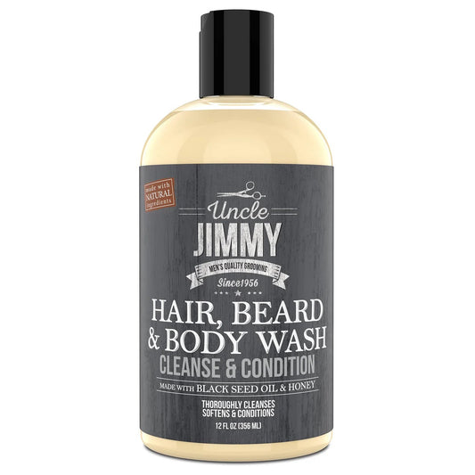 Uncle Jimmy Hair, Beard & Body Wash 12 oz