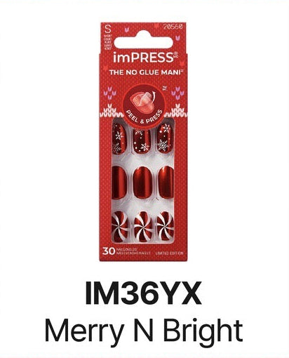 Kiss imPress Nails No Glue Mani Merry N Bright
