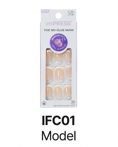 Kiss imPress Nails No Glue Mani Model