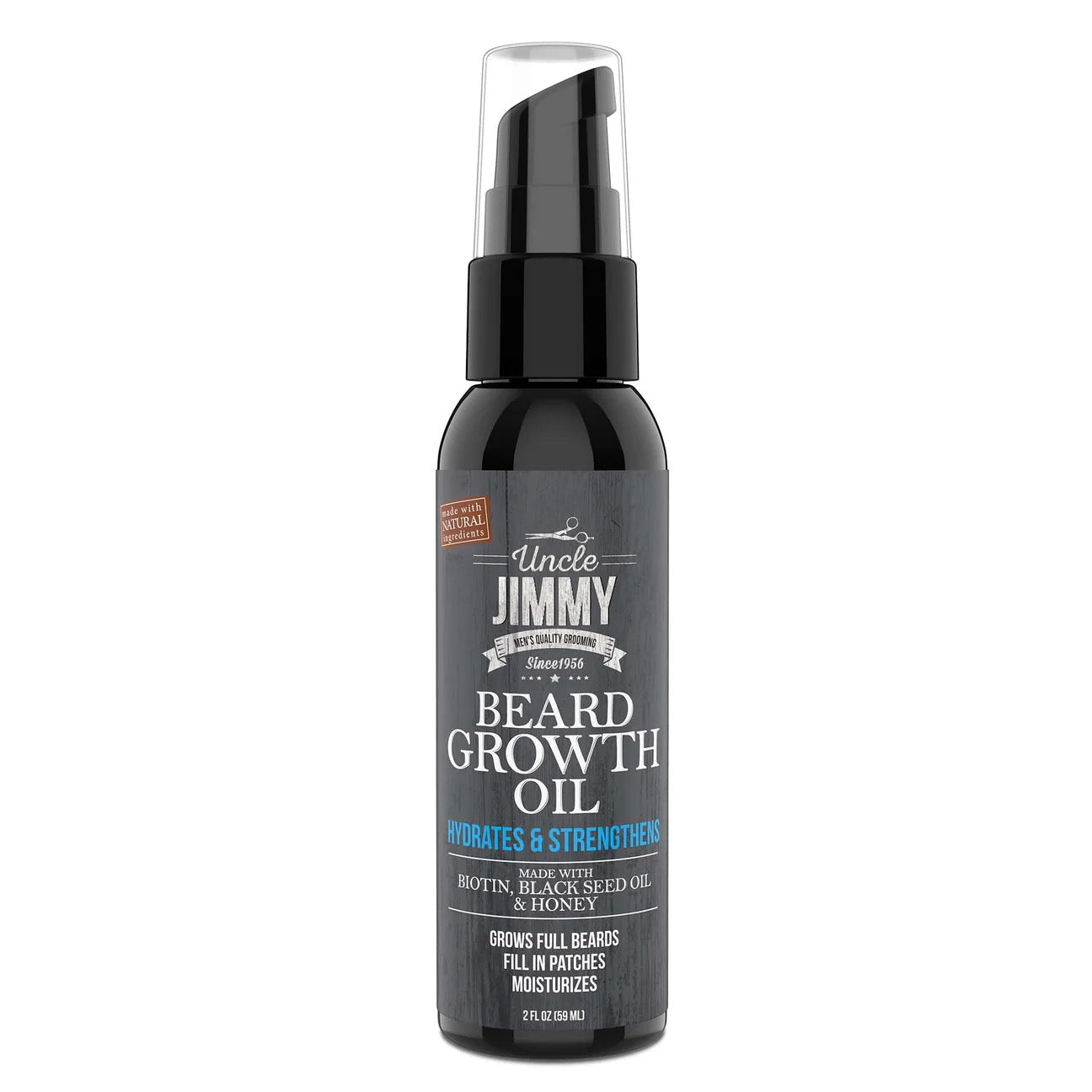 Uncle Jimmy Beard Growth Oil - Cool Oak 2 oz