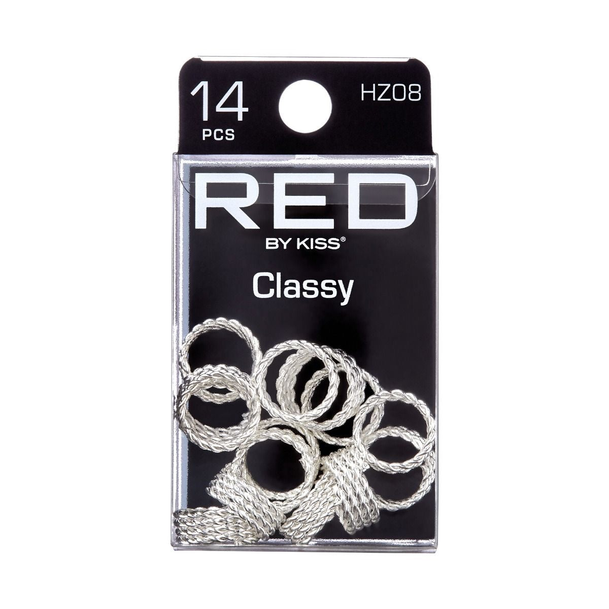 RED Braid Charm HZ08 Silver