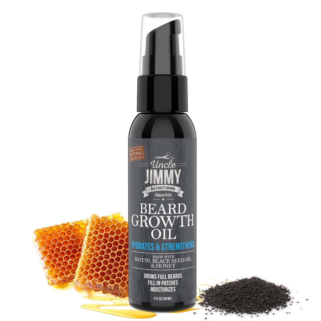 Uncle Jimmy Beard Growth Oil - Cool Oak 2 oz
