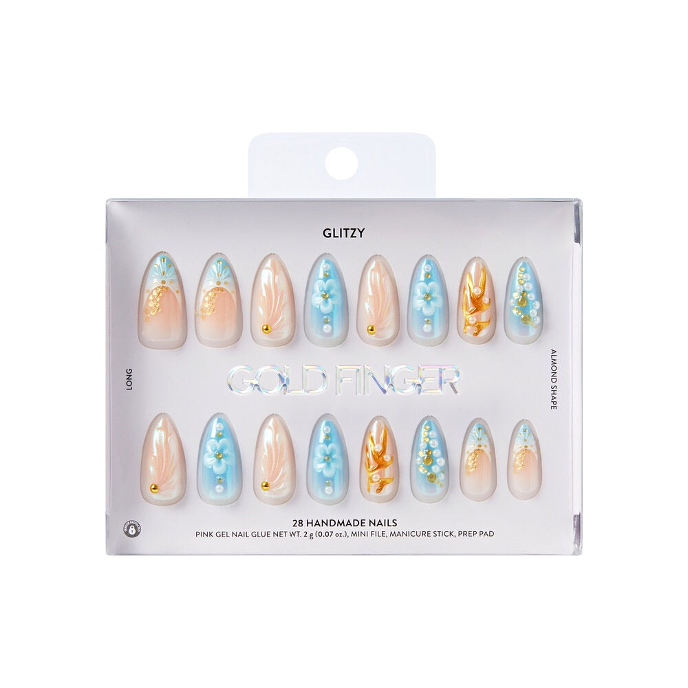 Gold Finger Handmade Nails - Courtly