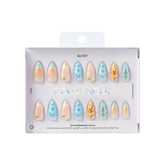 Gold Finger Handmade Nails - Courtly