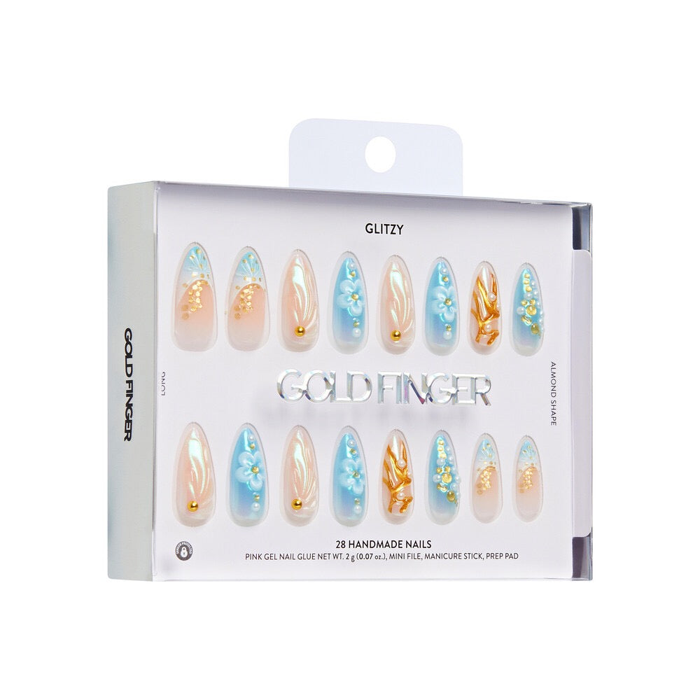 Gold Finger Handmade Nails - Courtly