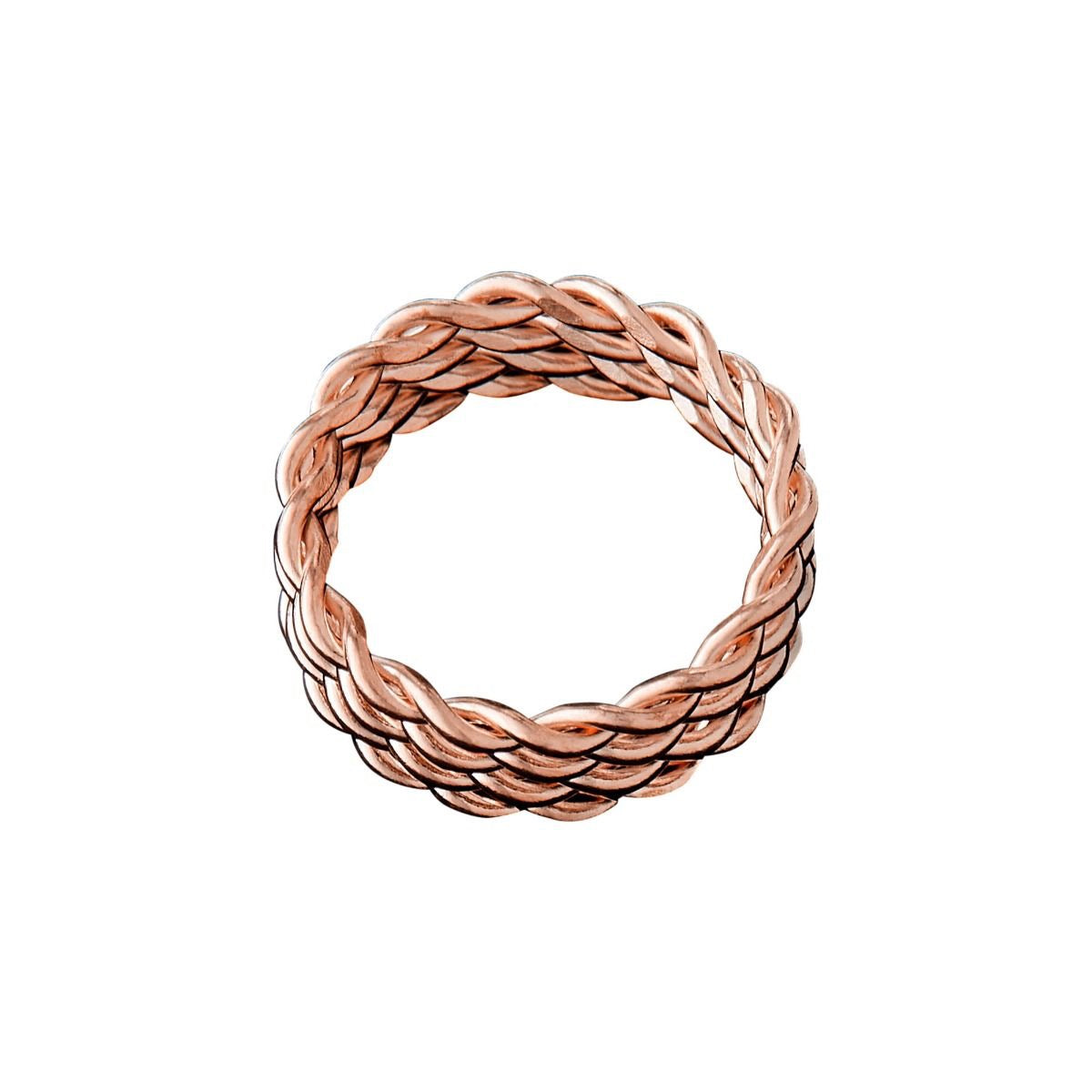 RED Braid Charm HZ09 Rose Gold