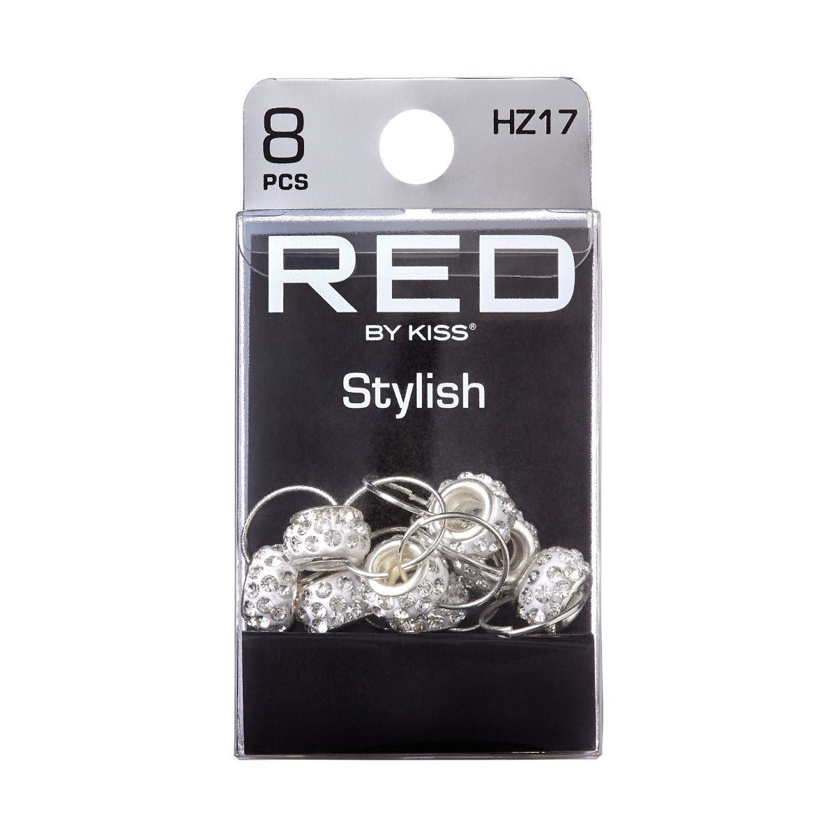 RED Braid Charm HZ17 Silver