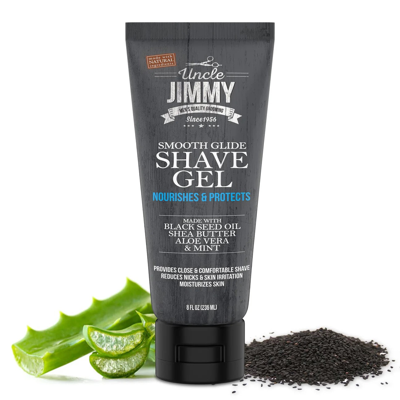 Uncle Jimmy Smooth Glide Shave Gel 8 oz