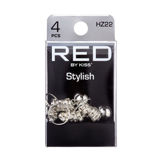 RED Braid Charm HZ22 Silver