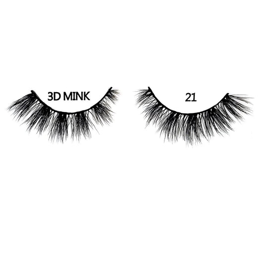 K&K Lash 3D Mink Eye Lash #21