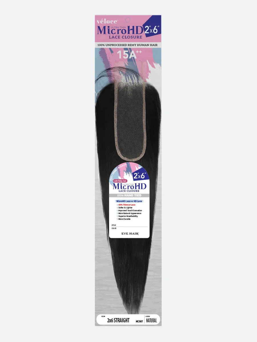 EVE Veloce 2X6 Micro HD Closure Straight