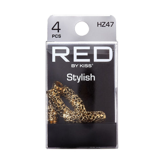 RED Braid Charm HZ47 Gold