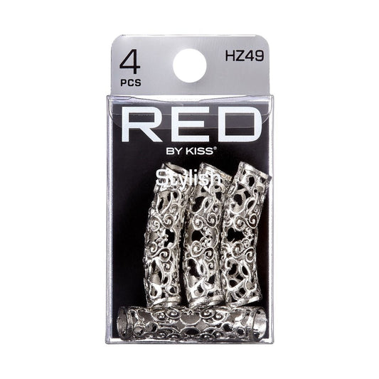 RED Braid Charm HZ49 Silver