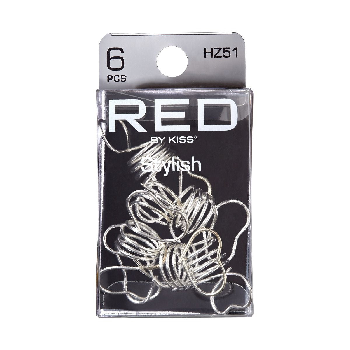 RED Braid Charm HZ51 Silver