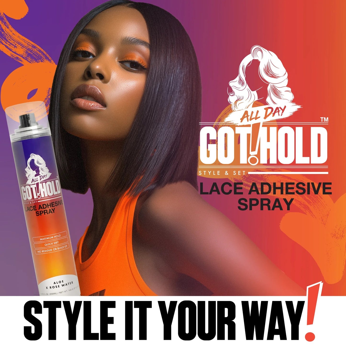 All Day Got Hold Lace Wig Adhesive Spray
